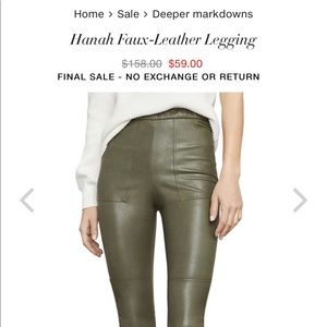 BCBGMaxAzria Hannah Faux-Leather Legging